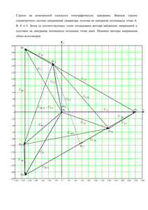 Решение домашнего задания «Расчёт трёхфазной цепи», Вариант 11, Схема 13, МИИТ